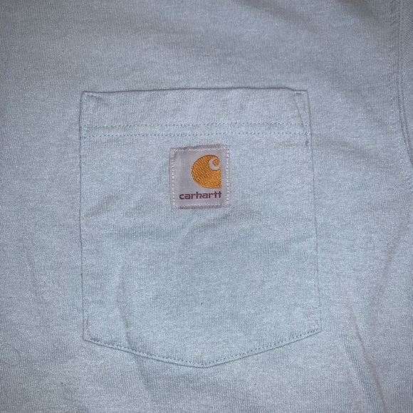 Carhartt - Baby Blue Loose Fit Unisex Tshirt - Picture 2 of 8